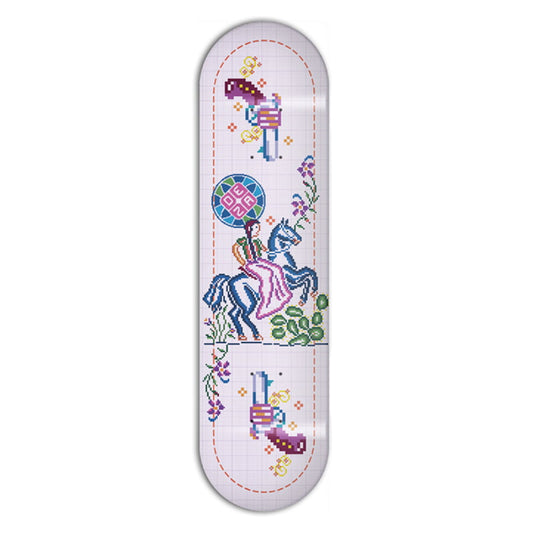 Punto De Cruz Series Pistolas Deza Skateboards Deck